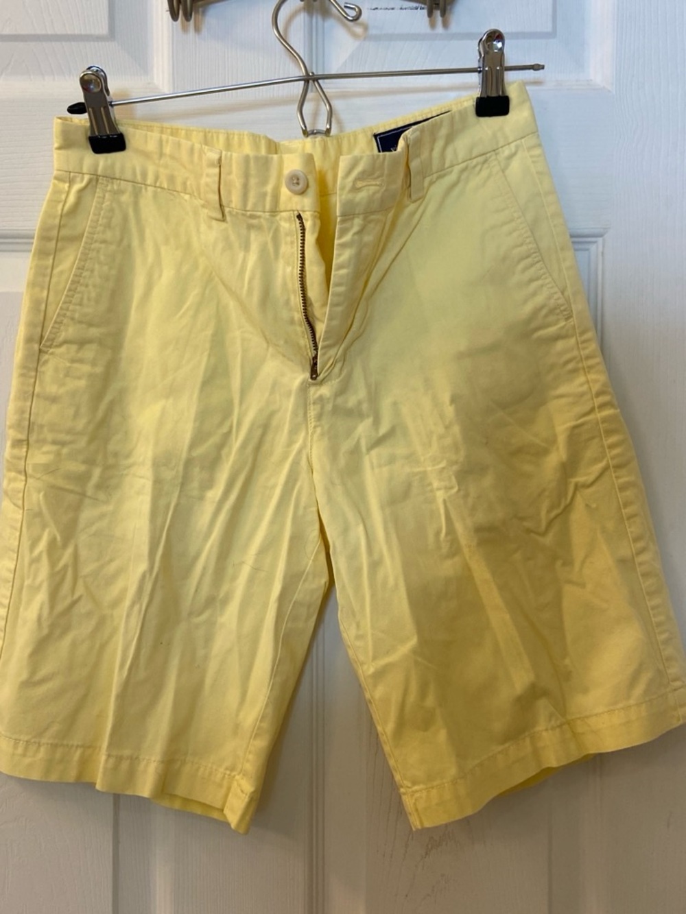 Vineyard Vines Men's Light Yellow Flat-Front Shorts